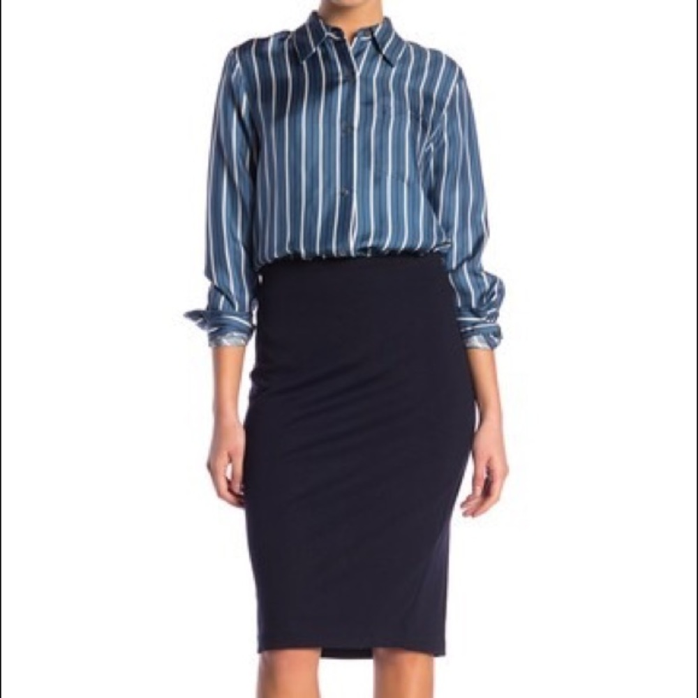 Navy pencil skirt from philosophy